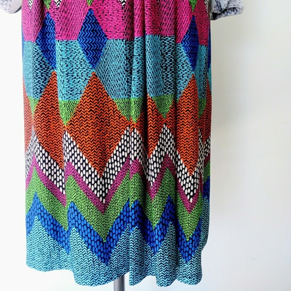 Colorful Print Maggy L Surplice Dress - Picture 4 of 6